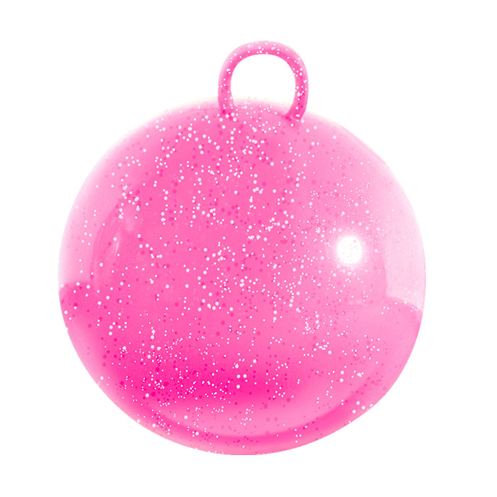Skippybal pink glitter 60 cm