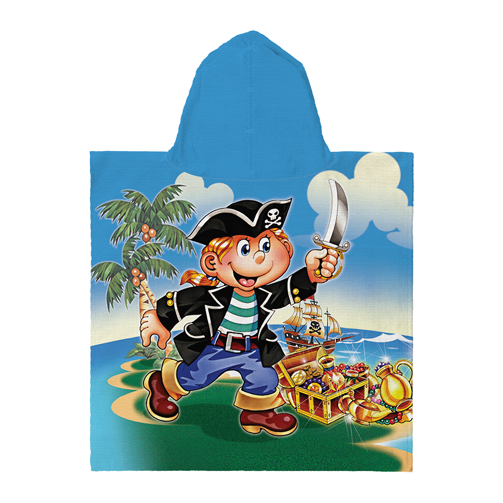 Kinderponcho Piraat