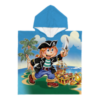 Kinderponcho piraat