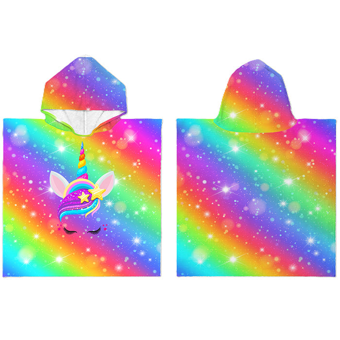 Kinderponcho unicorn