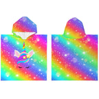 Kinderponcho unicorn