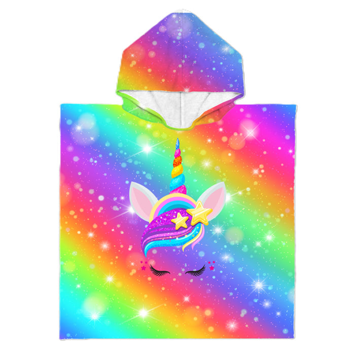 Kinderponcho unicorn