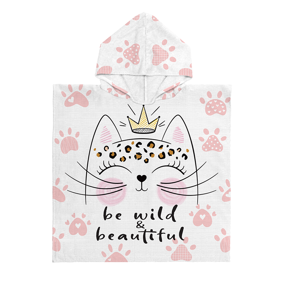 Kinderponcho - Miss Kitty