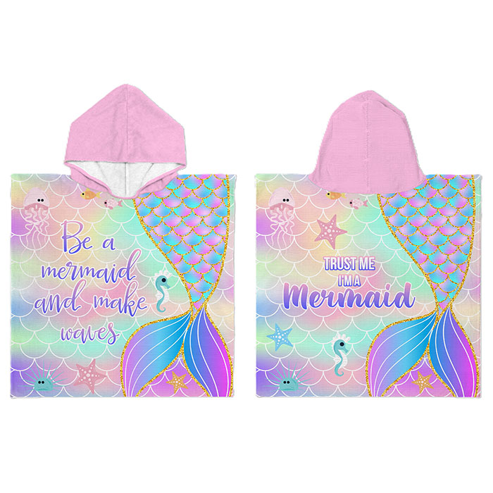 Kinderponcho Mermaid