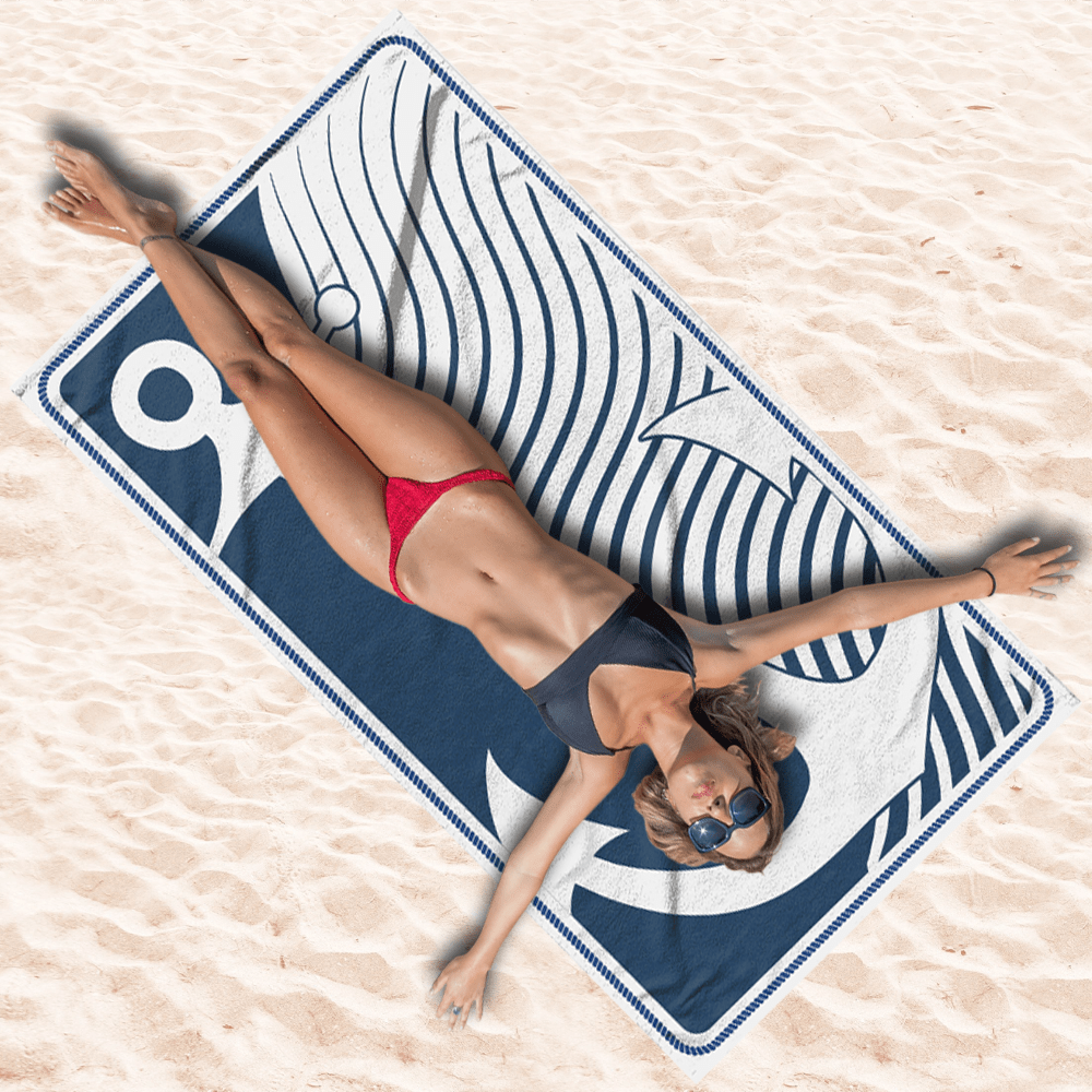 Strandlaken Anchor 100x180 cm