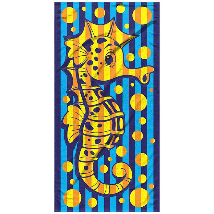 Strandlaken luxe jacquard Seahorse