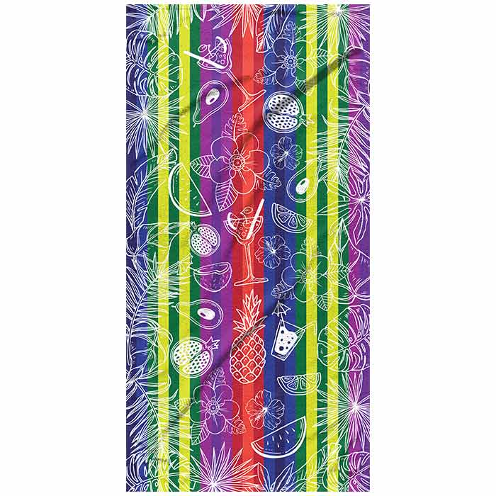 408824 Strandlaken luxe jacquard Tropics