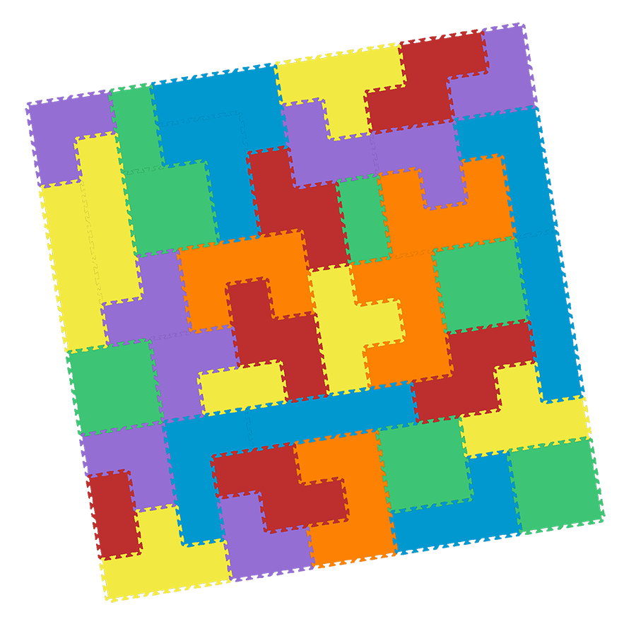 Foam mat tetris