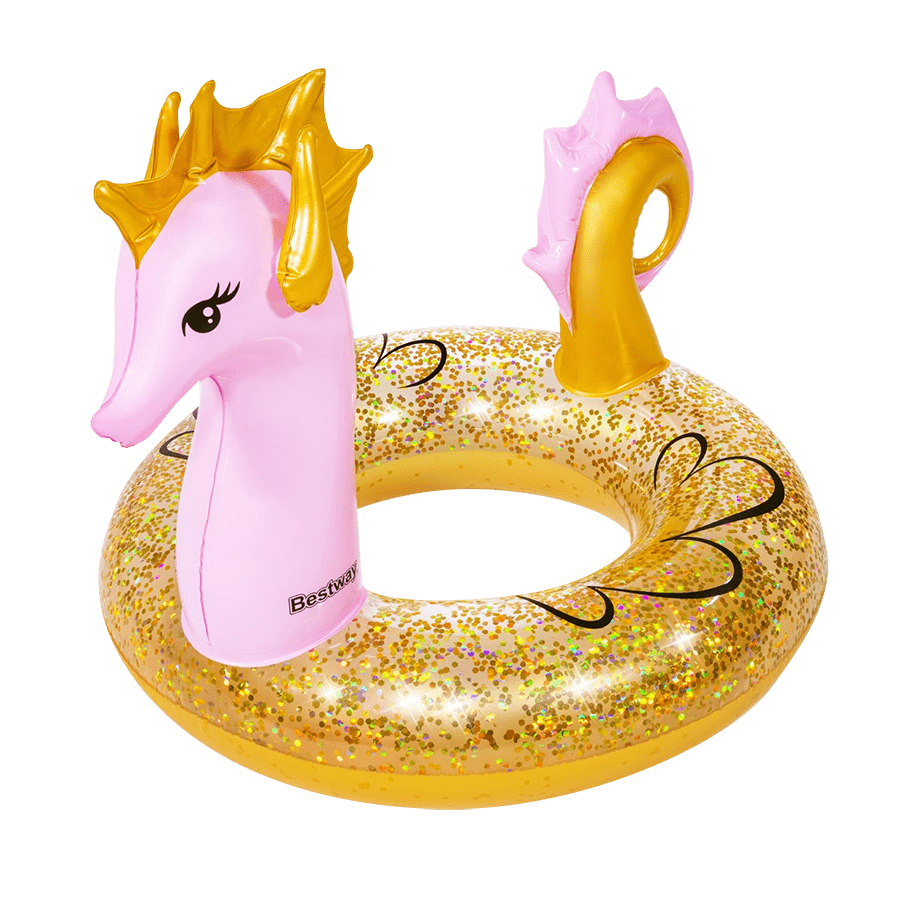 Zwemband zeepaard glitter 115 cm