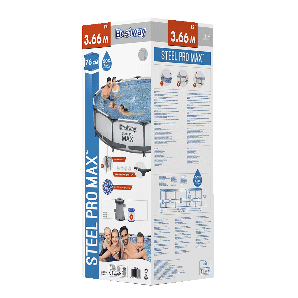 Steel Pro Max zwembad 366x76 cm (set)
