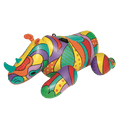 Opblaas Neushoorn Art