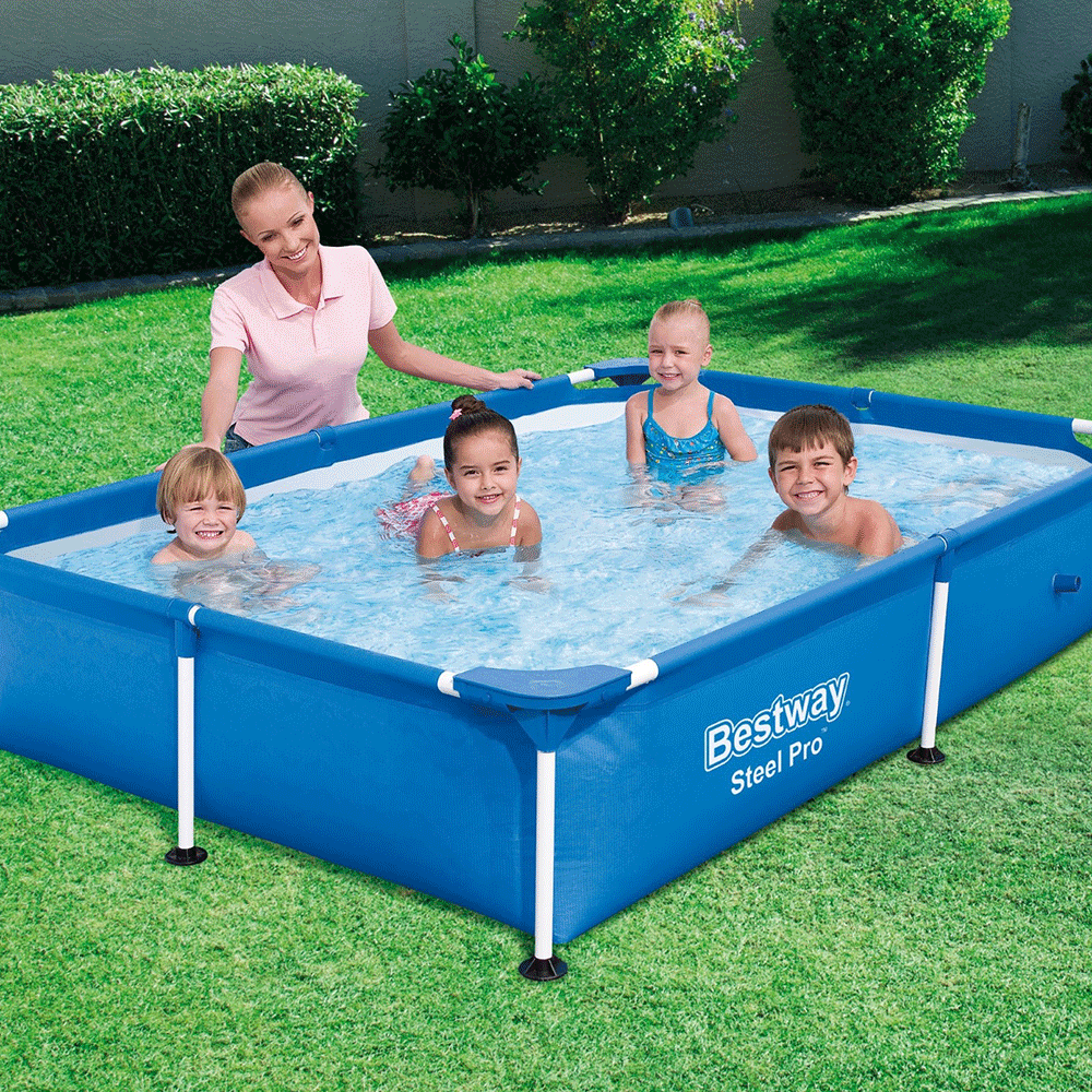 Steel Pro zwembad 221x150x43 cm