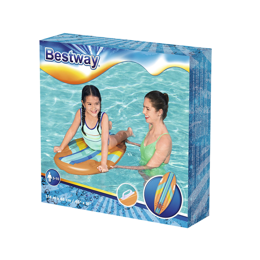 Opblaas mini surfboard 114 cm