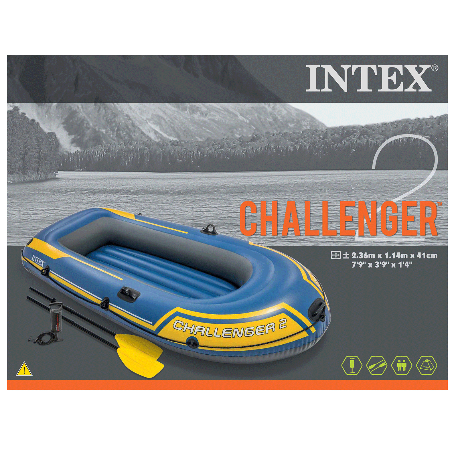 Opblaasboot Challenger 2 (set)