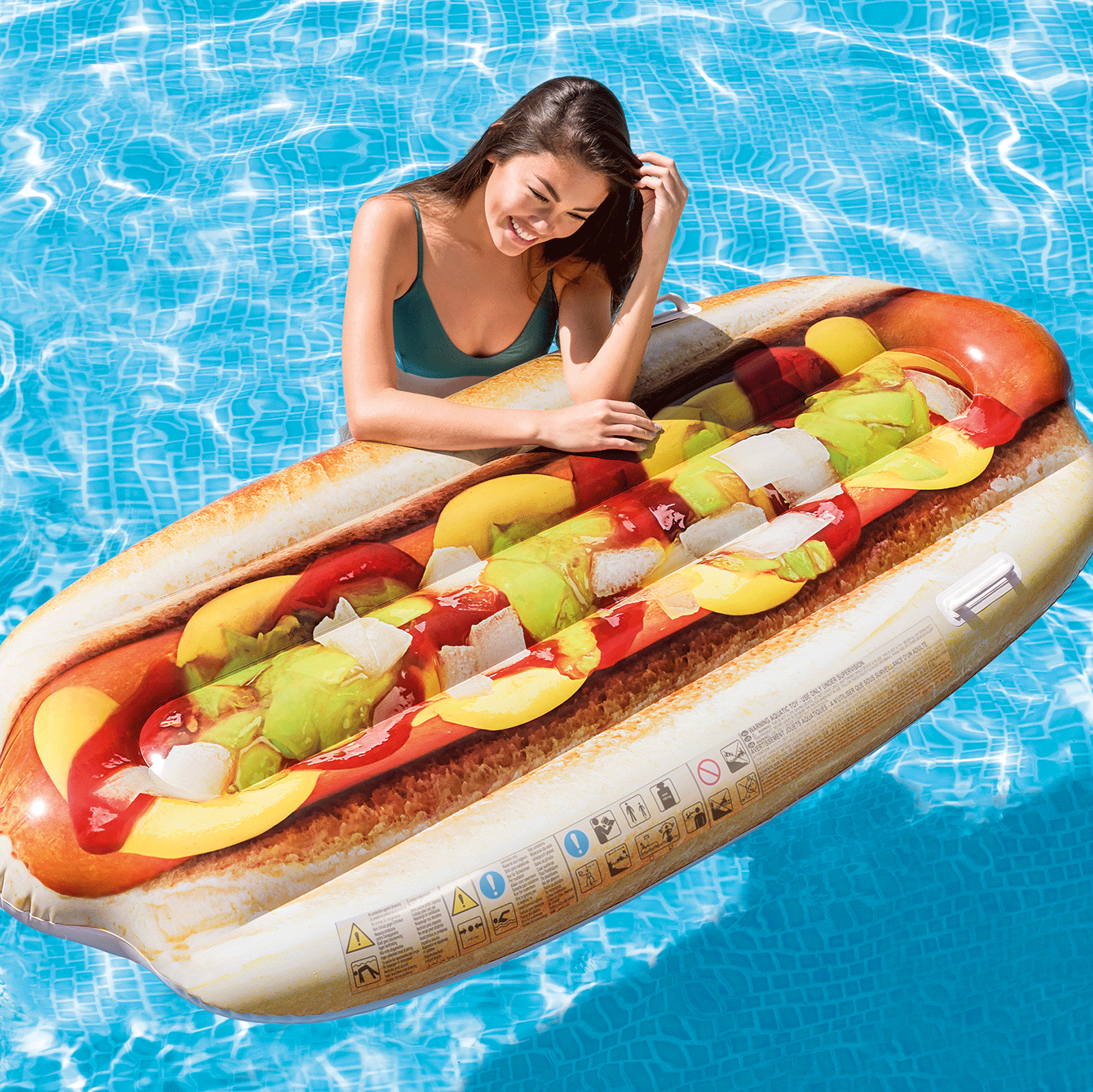 Opblaas luchtbed Hotdog 180 cm