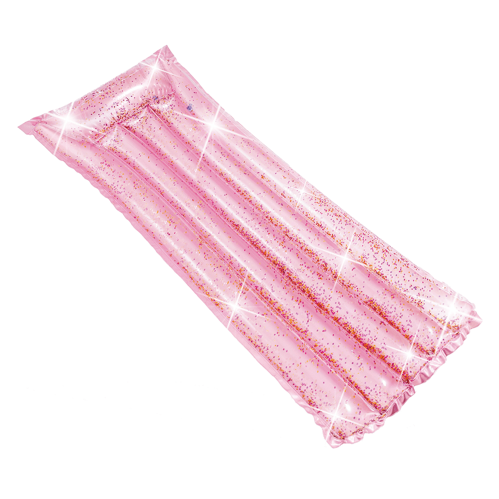 Luchtbed glitter roze 170 cm