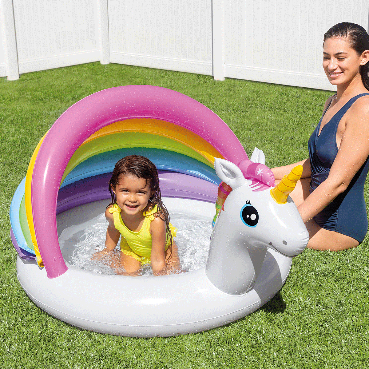 Baby zwembad unicorn 127x69 cm