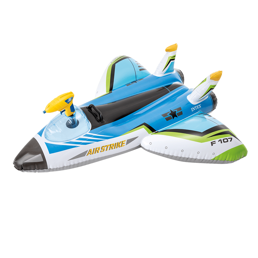 Vliegtuig met waterpistool 117 cm
