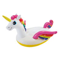 Opblaas Unicorn ride-on