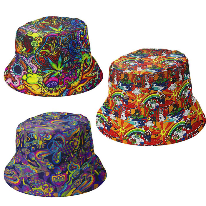 Bucket hat psychedelic