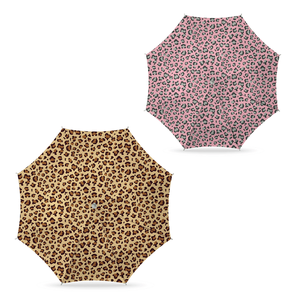 Strandparasol luipaard print 180 cm nylon
