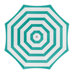 Parasol green stripes 180 cm