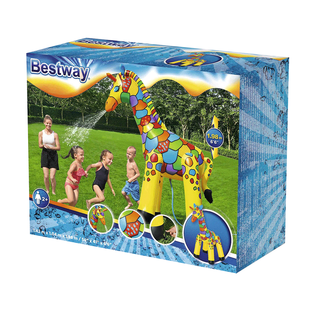 Giraffe jumbo met sproeier