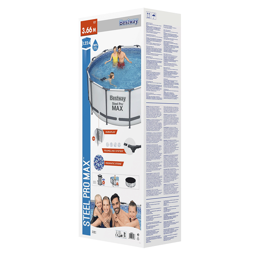 Steel Pro Max zwembad 366x122 cm (set)