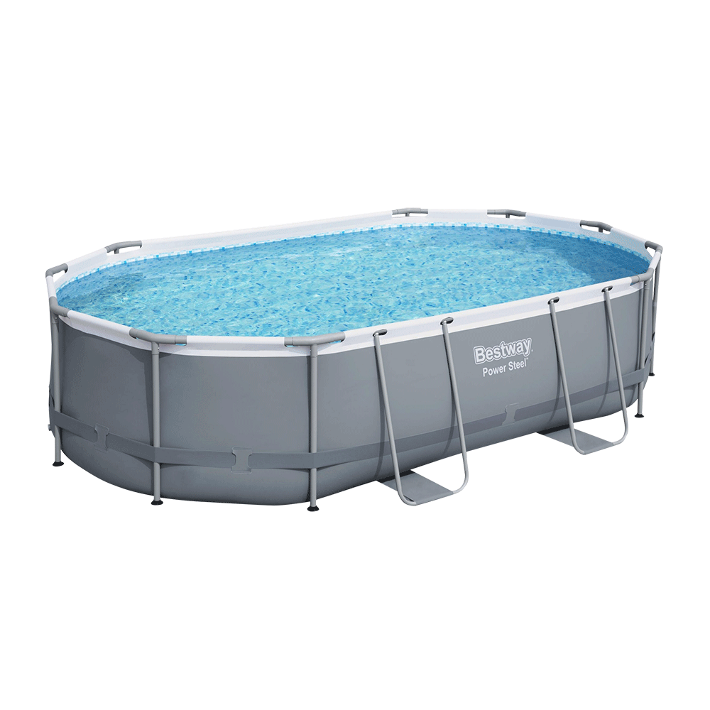 Power Steel zwembad 488x305x107 cm (set)