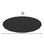 Zwembad afdekzeil 549 cm