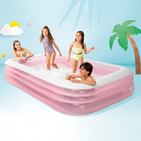 opblaasbaar zwembad roze 305x183x56 cm