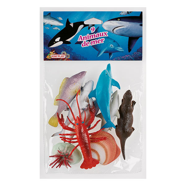 Speelgoed zeedieren 9 stuks