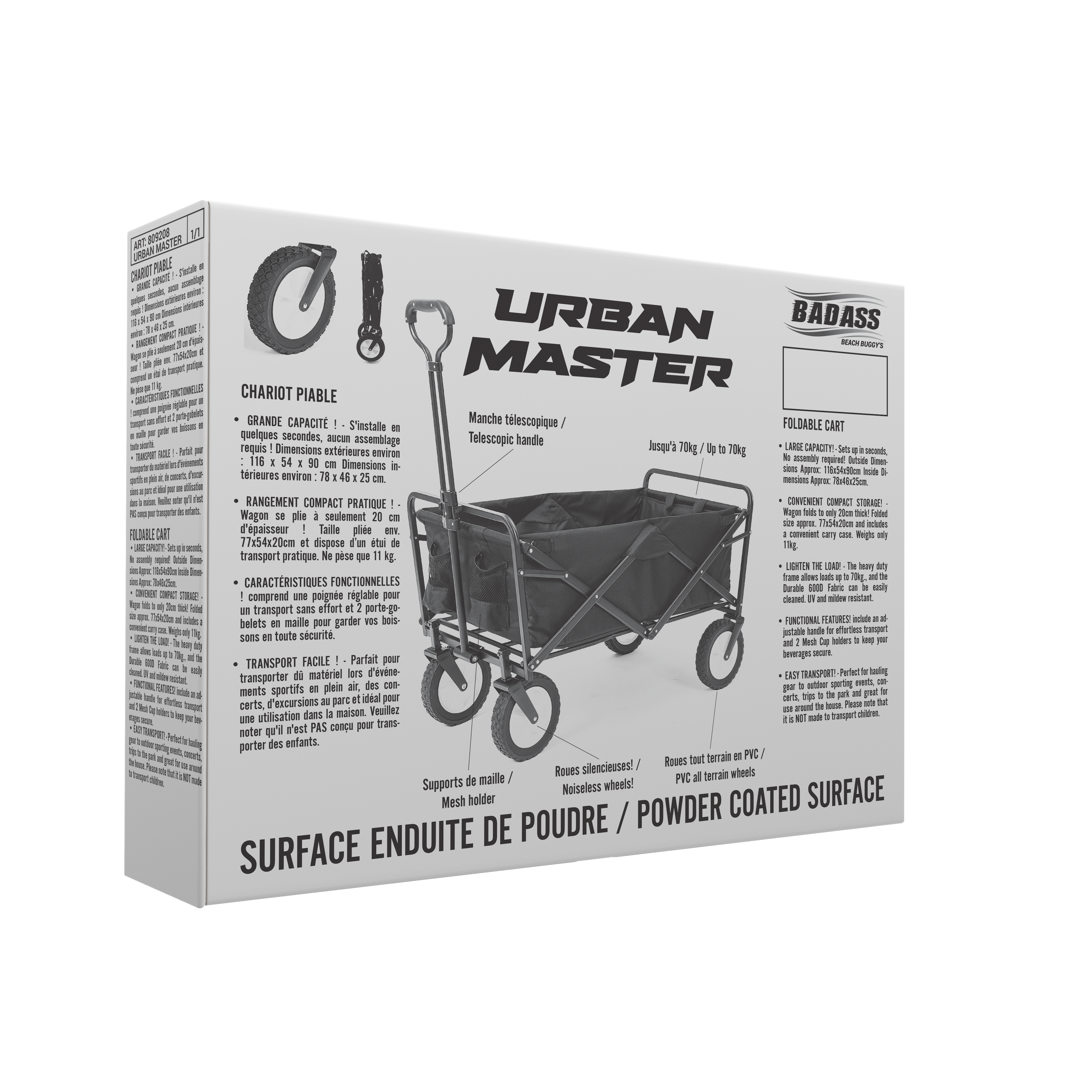 Opvouwbare bolderkar Urban Master