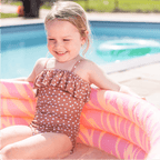 Baby zwembad zebraprint roze 150x30 cm