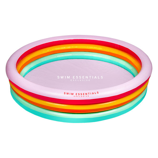 Opblaasbaar zwembad regenboog 150 cm