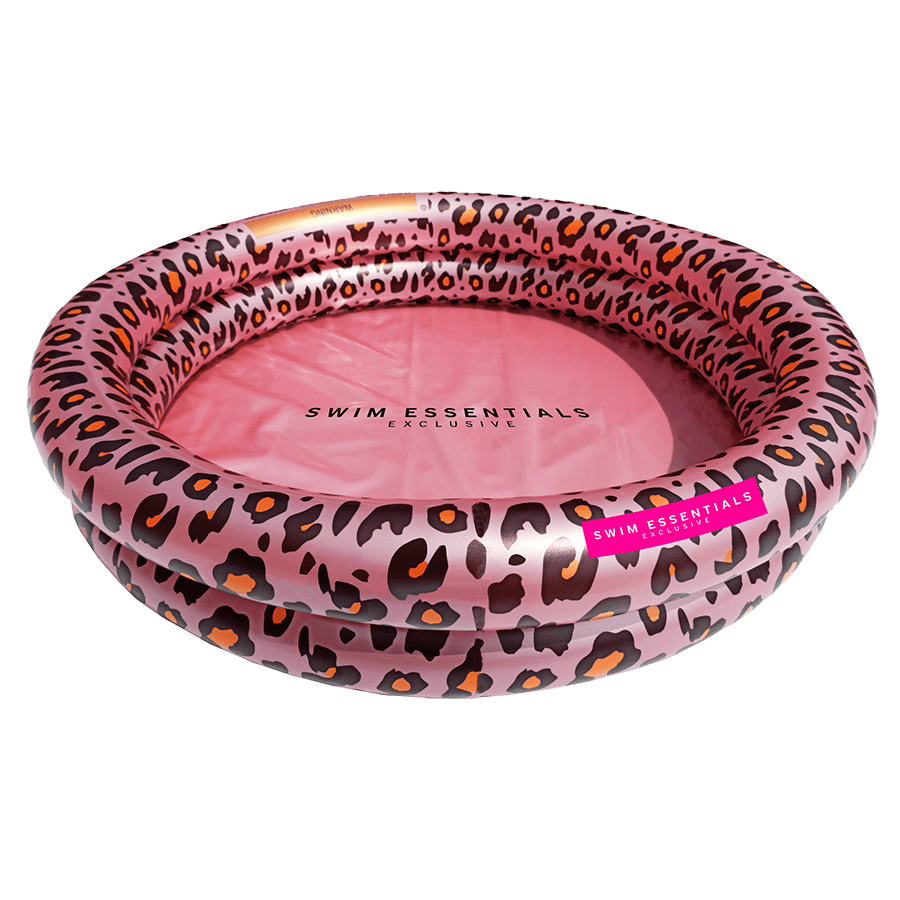 Baby zwembad panterprint roségoud 60x15 cm