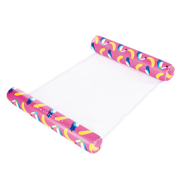 Waterhangmat roze toekan banaan